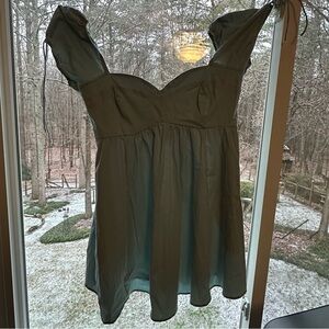 Abercrombie & Fitch Light Blue Dress with Puff Sleeves